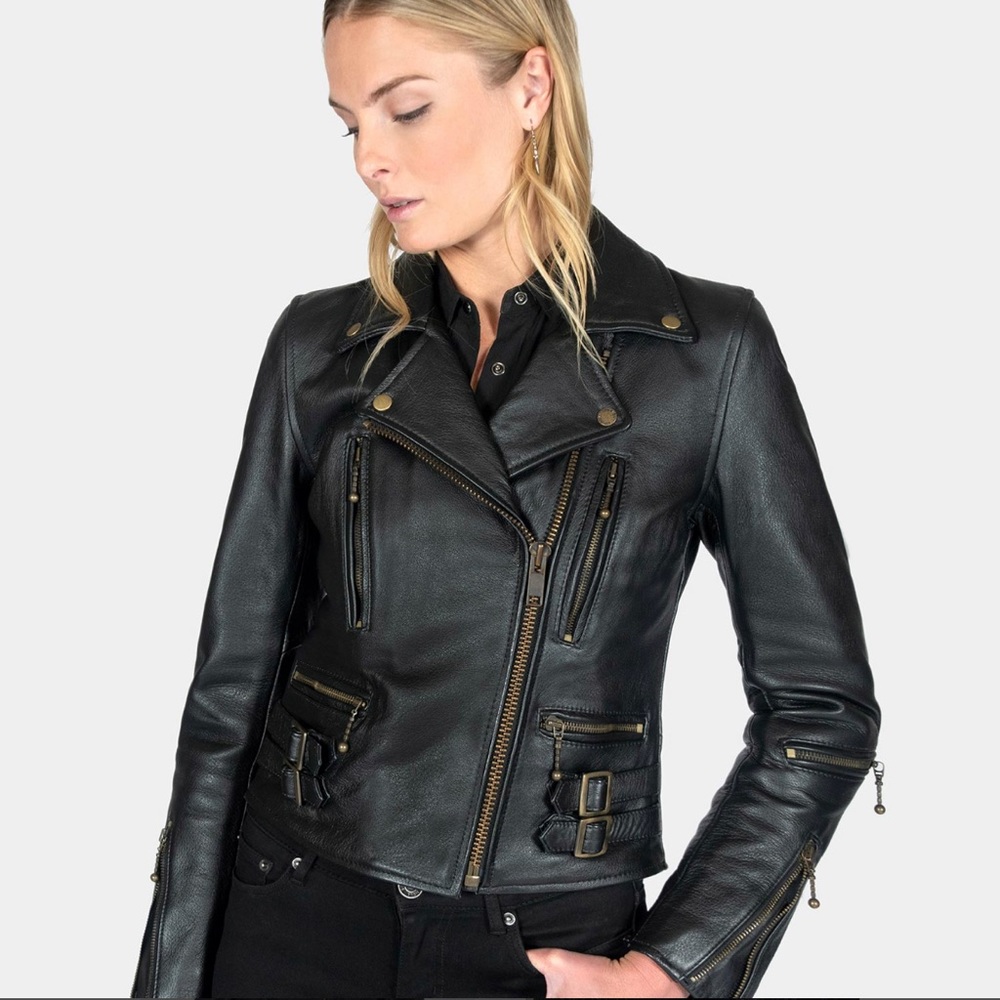 Straight to Hell Genuine Leather Defector Jacket